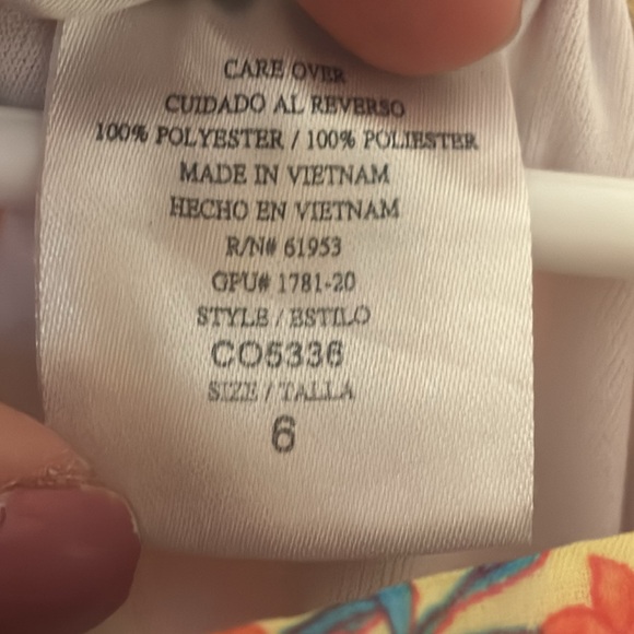 Jona Michelle paisley/ floral multi color dress size 6 - Picture 5 of 6